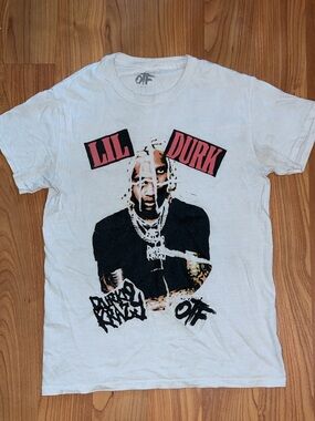 OTF Lil Durk White Tshirt